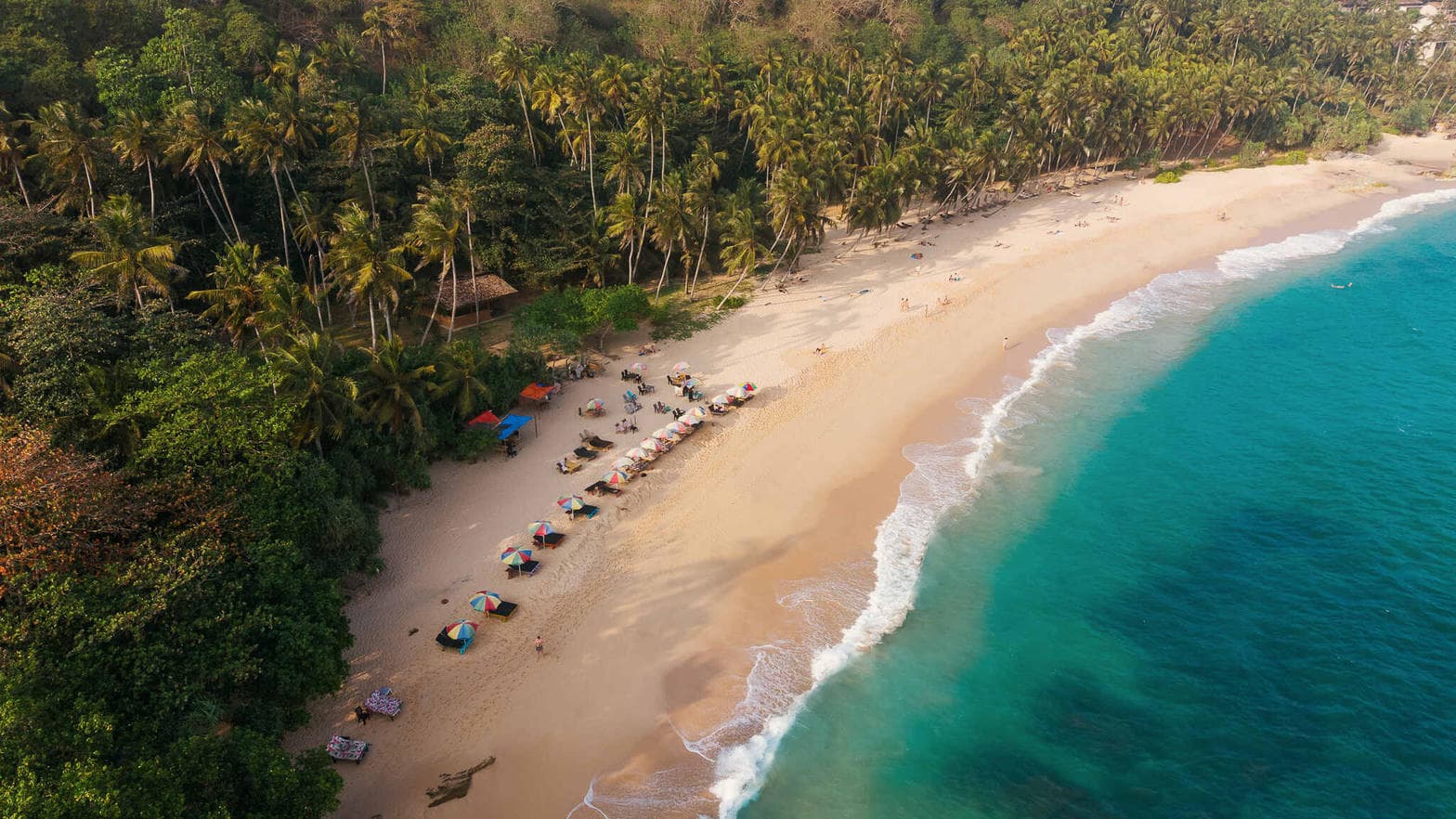 Tangalle beach aerial view, Sri Lanka