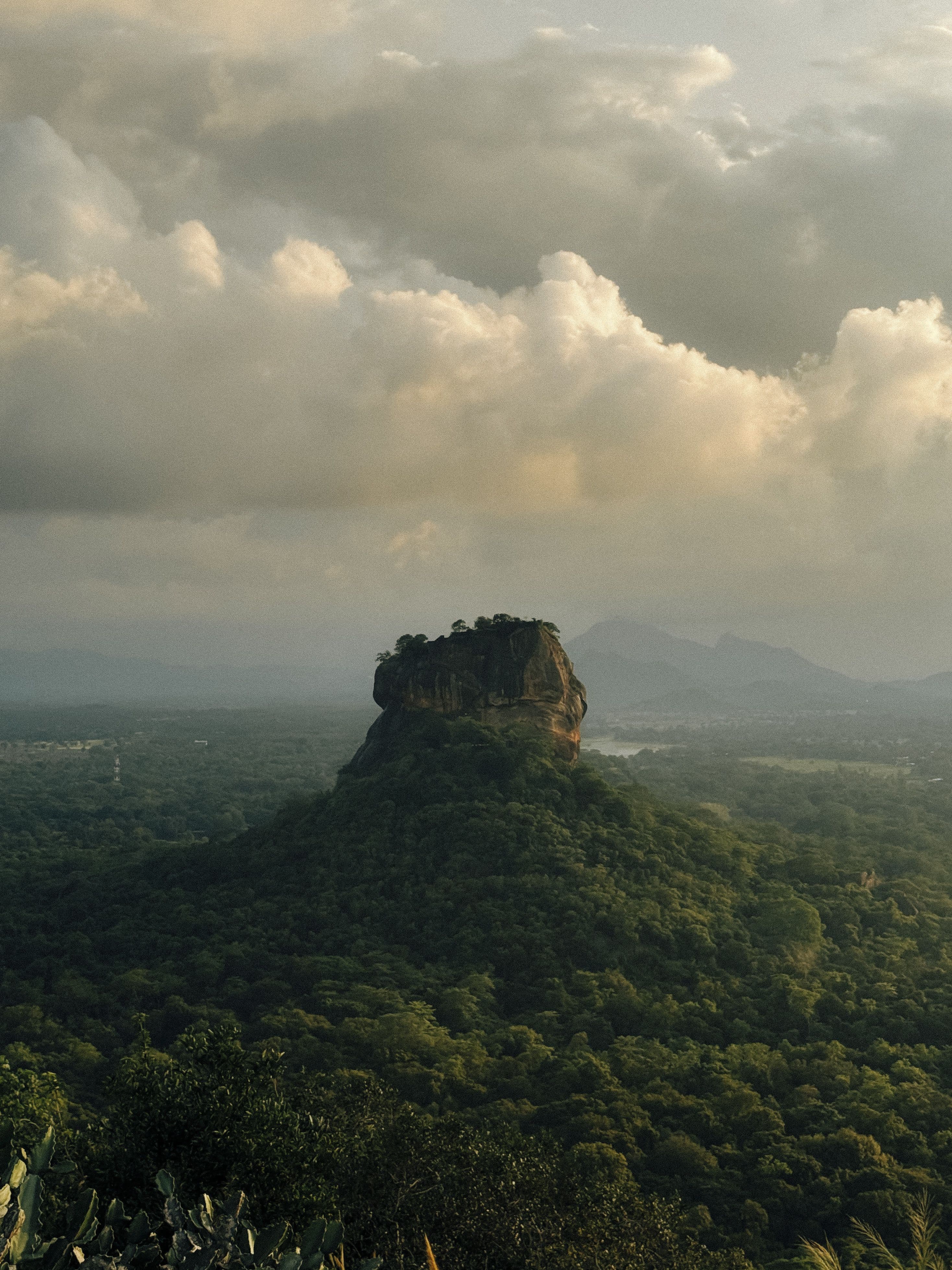 Aerial view of Sigiriya Rock, Cultural Triangle, Sri Lanka