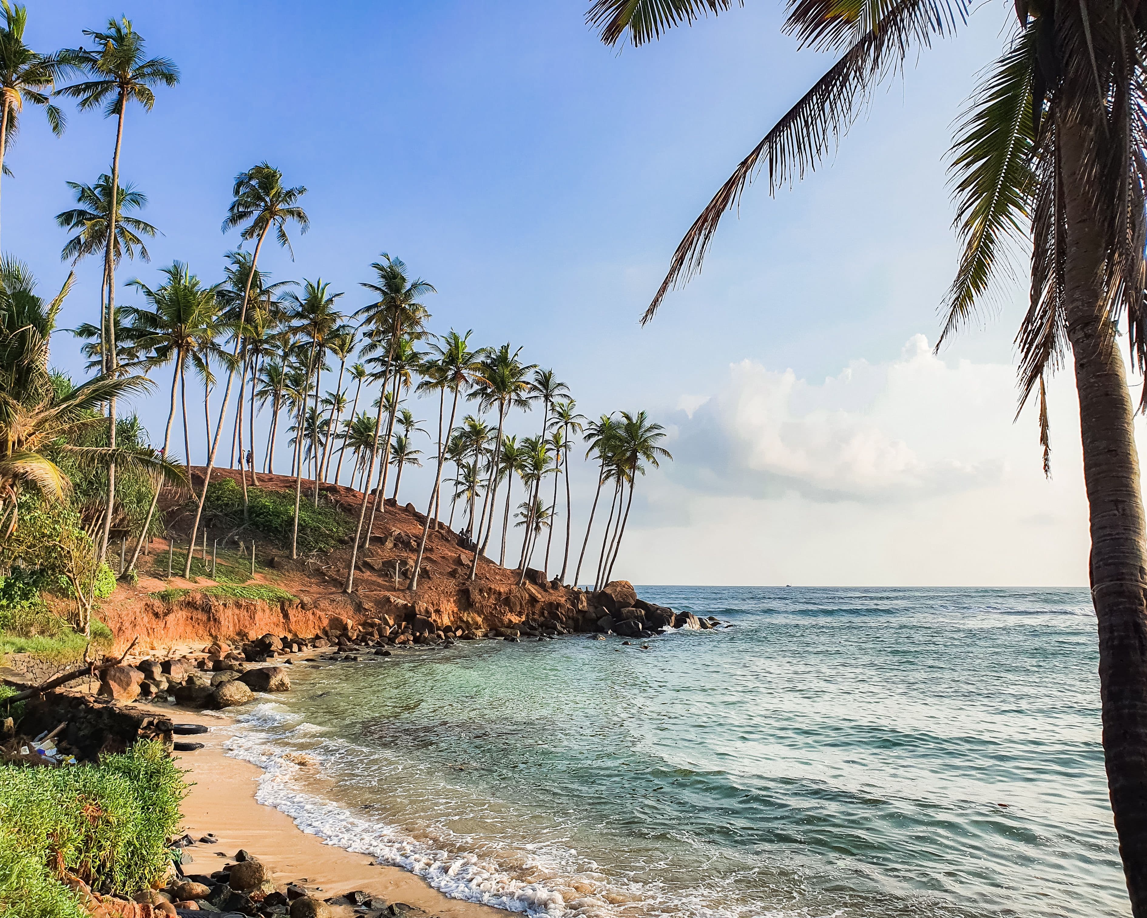 Aerial view of Passikudah beach, Sri Lanka